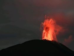 Gunung Ile Lewotolok Meletus 182 Kali Disertai Gemuruh Warga