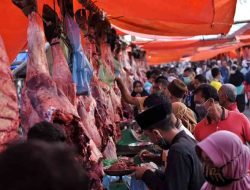 Sambut Tradisi Meugang Pasar pasar di Bener Meriah Aceh Ramai Pembeli